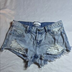 PISTOLA Distressed Cut Off Jean Shorts